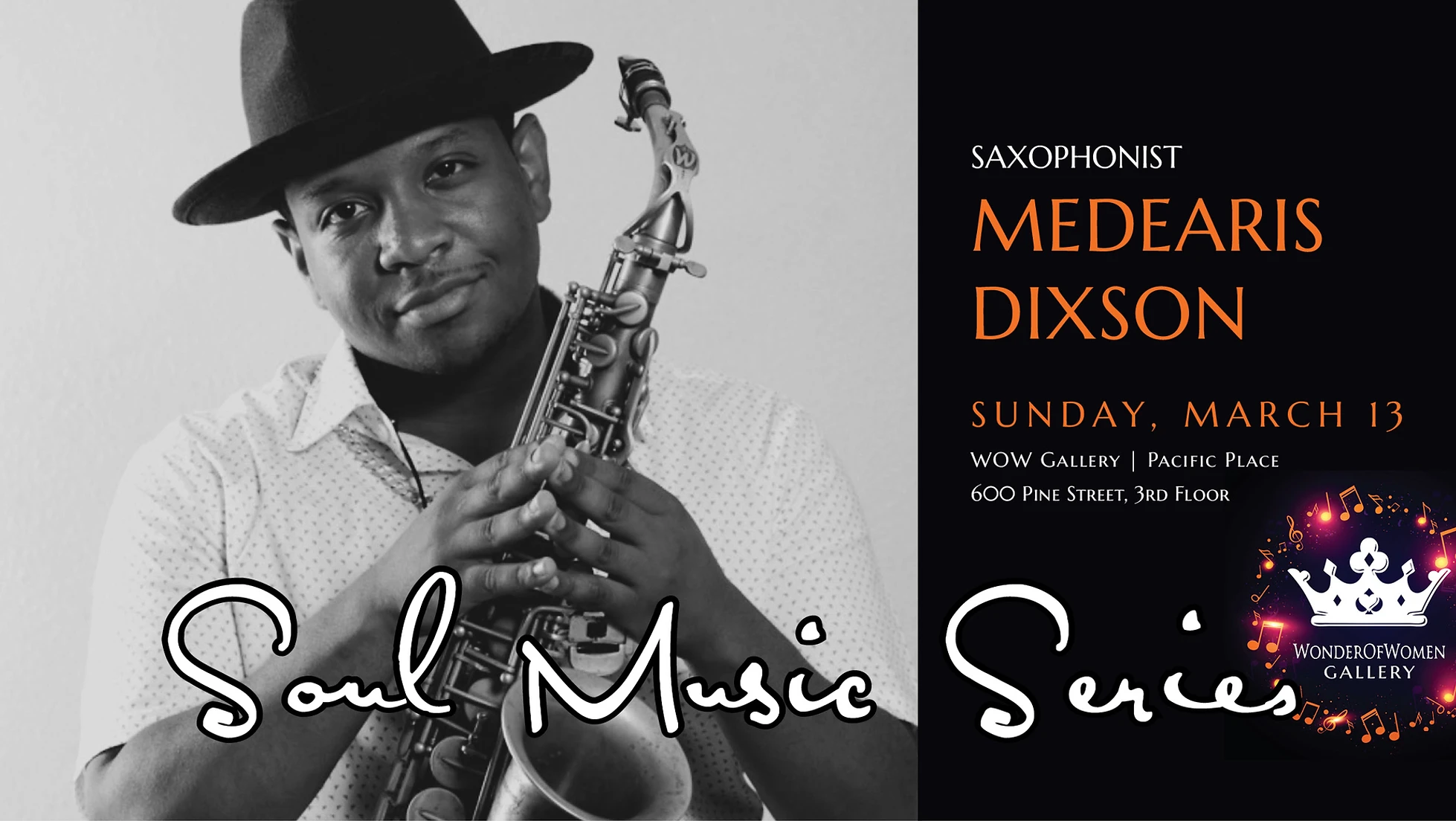 Saxophonist Medearis Dixson